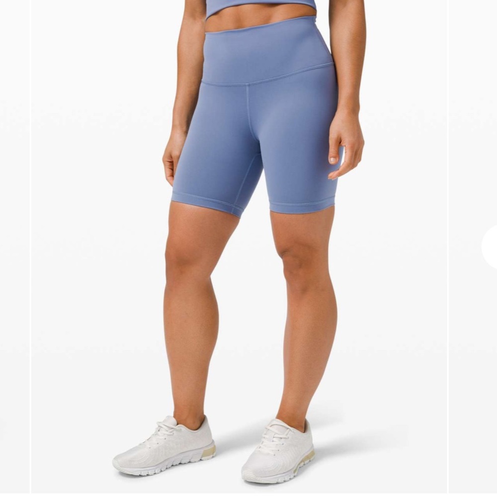 Lululemon Wunder train 6” short - water drop - light blue periwinkle - size 8